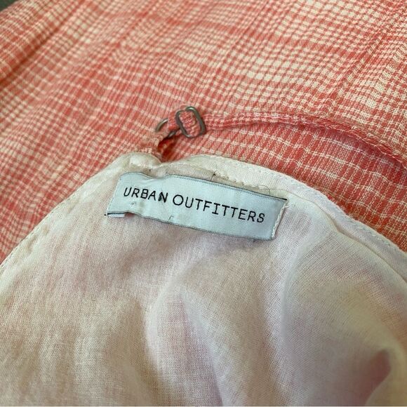 Urban Outfitters Audra Jumpsuit Gingham Plaid Medium Lined Party Vacation - Picture 9 of 15